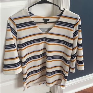 Striped Ann Taylor office wear shirt!